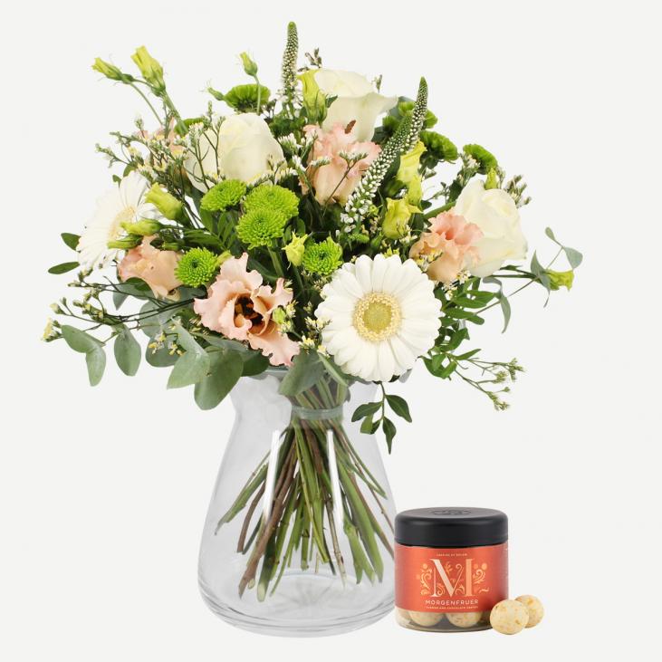 Elegant buket med lakrids, Morgenfruer
