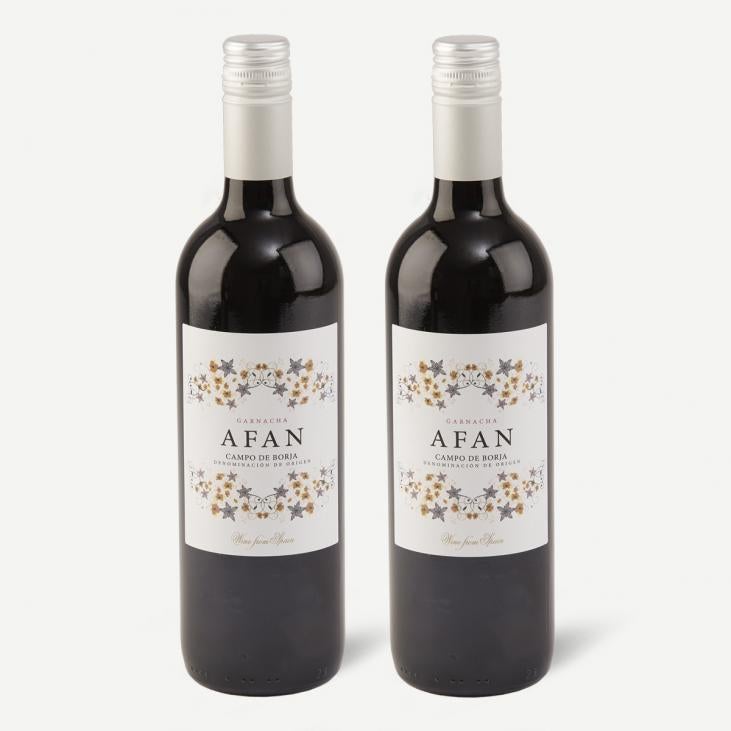 2 fl. Afan, Garnacha, Campo de Borja rødvin