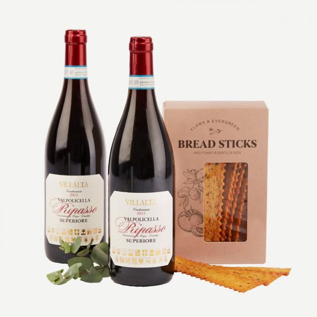 2 fl. Ripasso med bread sticks