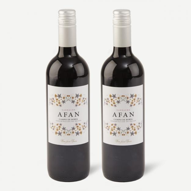 2 fl. Afan, Garnacha, Campo de Borja rødvin