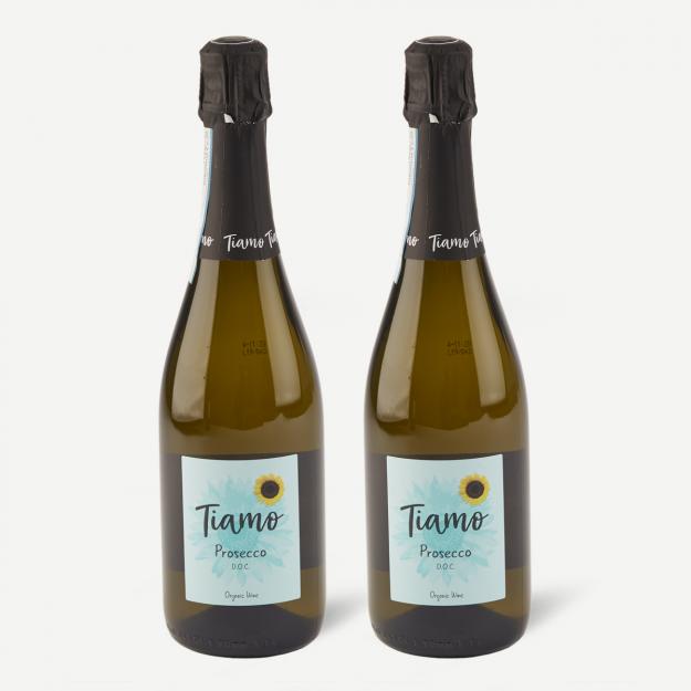 2 fl. Tiamo Prosecco, Organic grapes